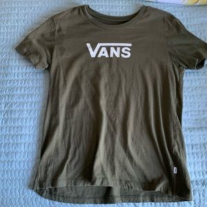 Army green Vans t-shirt